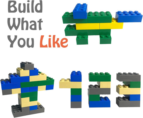 200 Piece Classic Building Bricks - 2x4 STEM Creative Building Toys