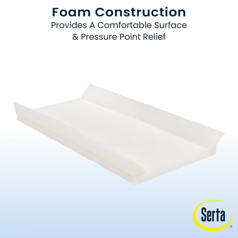 Serta Perfect Sleeper Grey Changing Pad with Plush Cover Set