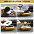 Mechaniker Golden Fidget Spinner Solar Energy Toy, Car Air Freshener Dashboard Decoration Powered by Sunshine, Cool