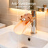 Skyroku Toddler Faucet Extender & Blue Bathtub Spout Cover, Sink Extender with Temperature Sensor for Bathroom Sinks