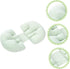 Luxshiny U-Shaped Maternity Pillow for Pregnant Women Abdominal Support Cushion Waist Support Multi-Functional Pillow