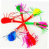 Toyvian Metallic Balloons, 100 Pcs Kids Playset, Musical Blow Outs Party Whistles Noisemaker for Children