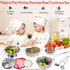 Kids Mini Cooking Toys Set - 11Pcs Pretend Play Kitchen Accessories with Stainless Steel Pots, Pans, and Utensils