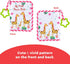 Baby Photo Album, Soft Cloth First Year Memory Book for Babies, Holds 4x6 Inch Photos (Pink)