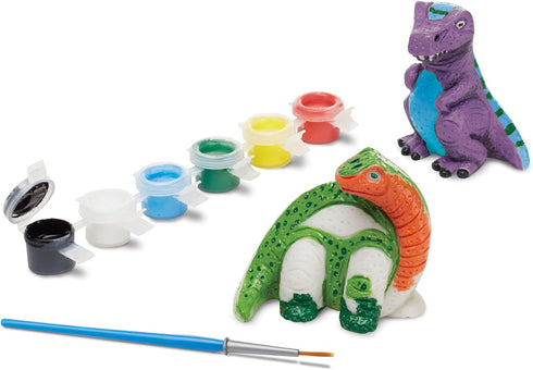Melissa & Doug Created by Me! Dinosaur Figurines Craft Kit, 2 Resin Dinosaurs