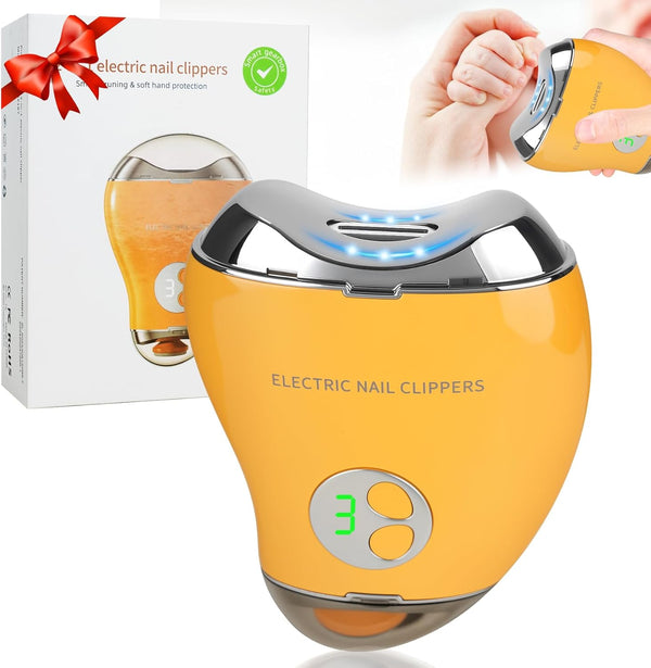 Electric Nail Clipper, 2 in 1 Automatic Nail Trimmer & Nail File,