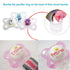 10 Clean Food Grade Transparent Silicone Adapter Rings for Button Style Maam Dummy Baby Pacifier Soother Teething