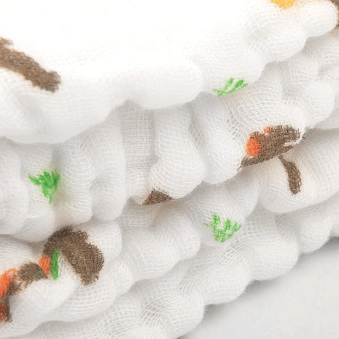 2 Pack, 100% 35"x35" T0405 babygoal Baby Bath Towel Muslin Cotton Hooded Towel for Newborn,Toddler,Infant, Absorbent