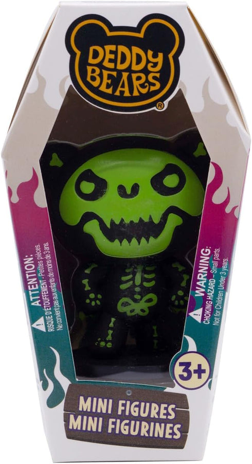 1 Just Toys LLC Deddy Bears Mini Figures Series Collectible Horror-Themed Blind Figures Glow-in-The-Dark Howler & Rare