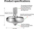 10 Premium Precious Titanium Spinning Top, Spin Long Time Exceed Minutes, Perfect Balance, Well Made Metal Kinetic Desk