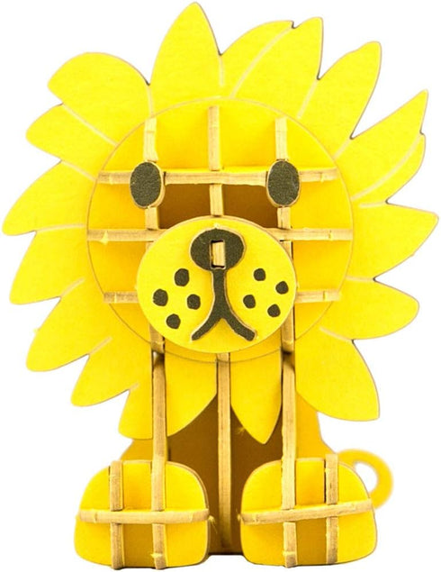 JIGZLE Lion Dick Bruna Miffy Collection, 3D Paper Puzzle DIY Kit