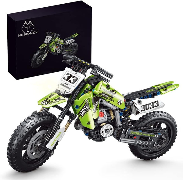 Mesiondy Motorcycle Toy Building Blocks Kit,Stem Bricks Sets,Toys for Boys & Adults,Build A