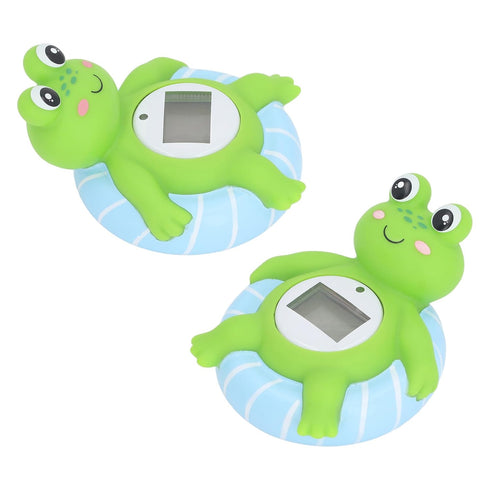 CDQL 3.35 3.94 1.97in Baby Bath Thermometer - x x Cute Frog Water Temperature - Lightweight Instant Read Digital