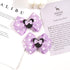 3 Pairs Mouse Ears Hair Bows Clips Hair Bow Cute Mice Ears Toddler Hair Accessories for Women Girls for Birthday Party Favor Halloween Christmas Decoration