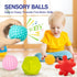 Jyusmile Baby Toys for 6-12 Months, Montessori Stacking Blocks, Soft Teething Toys & Sensory Balls