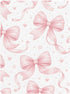 CZXW 52" 28" Bows Watercolor Pink Crib Sheets Fitted x Natural Cotton Soft & Breathable for Baby Crib Mattress