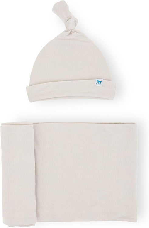 Little Unicorn Premium Stretch Knit Swaddle & Hat Set | Ultra-Soft with