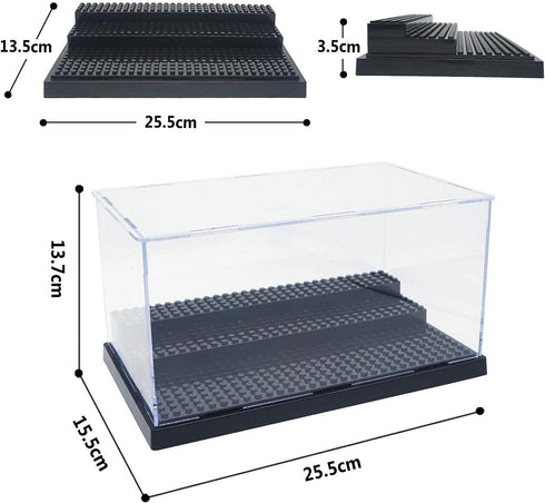Figure Display case Box Suitable for Lego Minifigures Series Figure Blocks Toys Acrylic Dustproof Showcase Base