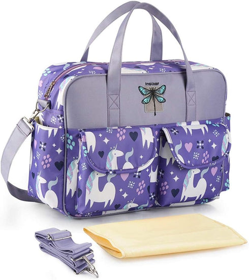 Diaper Tote Bag Organizer, Large Capacity Shoulder Bag Baby Portable Nappy Handbag