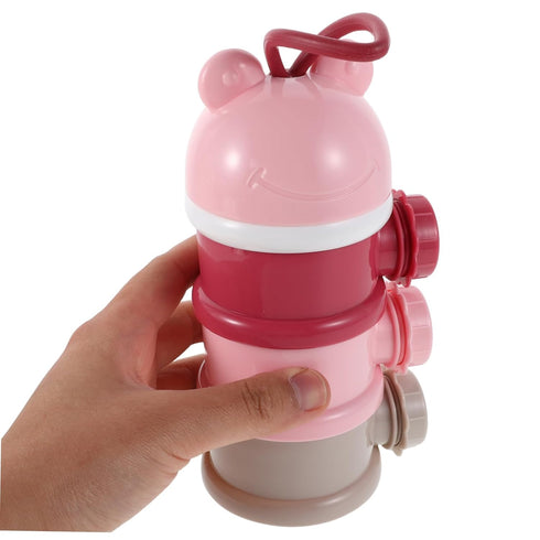 SUPVOX Portable Three Layer Milk Powder Dispenser Travel Friendly Formula Storage Container Airtight Seal Keeps Formula