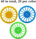 60PCS Plastic Project Wheels with 2mm Hole and 30PCs Shaft Rods for STEM Projects RC Truck Boat Helicopter Model