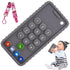 Baby Phone Teething Toys for 0-12 Months, Soft Silicone Cell Phone Teethers, Infant Teether Pacifier for Boys Girls