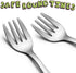 TeamFar Toddler Fork Set of 6, Stainless Steel Utensils, Non-Toxic & Healthy, Cute Animals with Travel Case -