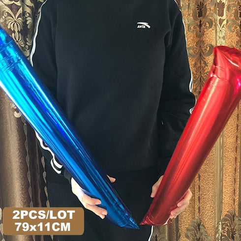 2pcs Inflatable Cheering Stick Clapper - Thunder Stick Cheer Up Toys for Sports Games, Birthday Party Supplies,