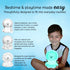 9 Lumipets Remote Control Silicone Night Light for Kids - Lion Design with Soft Colors & Sleep Timer - Rechargeable
