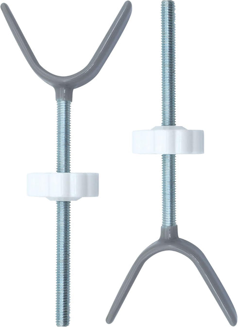 Baby Gate Banister Adapter Y-Spindle Rods - Pressure Mounted Baby and Pet Safety Gates, Extra Long Screws (Y-Grey-2