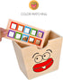Wooden French Fries Sorting & Stacking Toys for Toddlers, Montessori Educational Toys for 3 Year Olds to Develop Fine