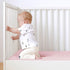 Magik & Kover 4 Pack, Set Mini Crib Sheets Girl Baby Crib Sheet for Mini Crib Mattress and Playard Mattress, Soft