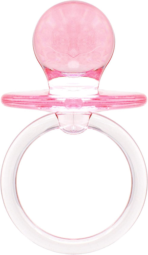 Baby Pacifier 2.5" Baby Shower Favors Decoration (Pink, 48 Count)