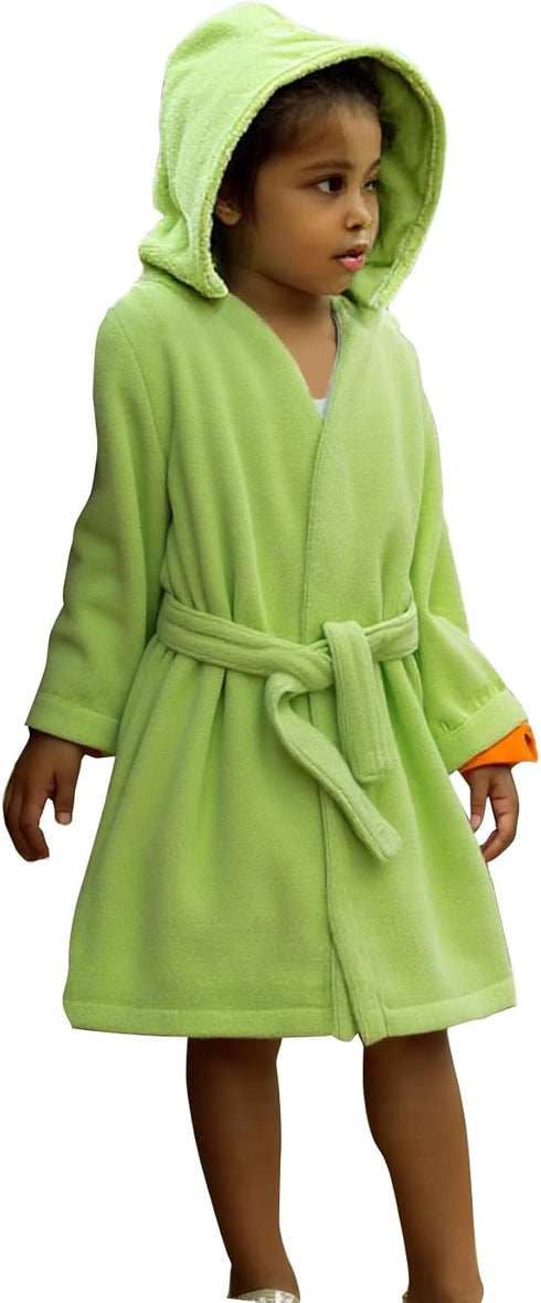 C-YOUNG Kids Boys Girls Bath Robe Toddler Cotton Towel Animal Baby Dinosaur Hooded Bathrobe