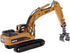 Gemini&Genius Heavy Metal Construction Vehicle Toys, 1/50 Scale Timber Grab Excavator, Engineering Alloy Models Gift