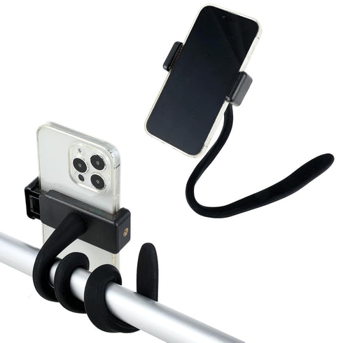 Apausvcm Stroller Phone Holder, Portable Flexible Cell Phone Holder Stand with Non-skidding Arm