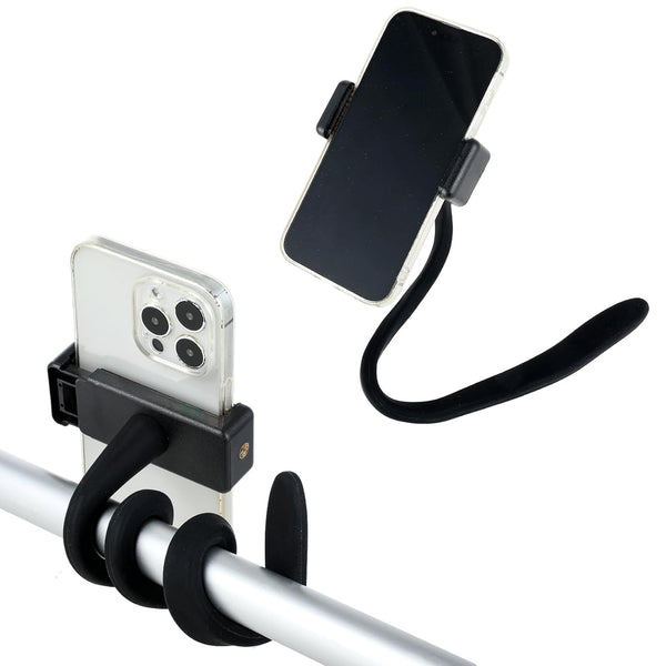 Apausvcm Stroller Phone Holder, Portable Flexible Cell Phone Holder Stand with Non-skidding Arm