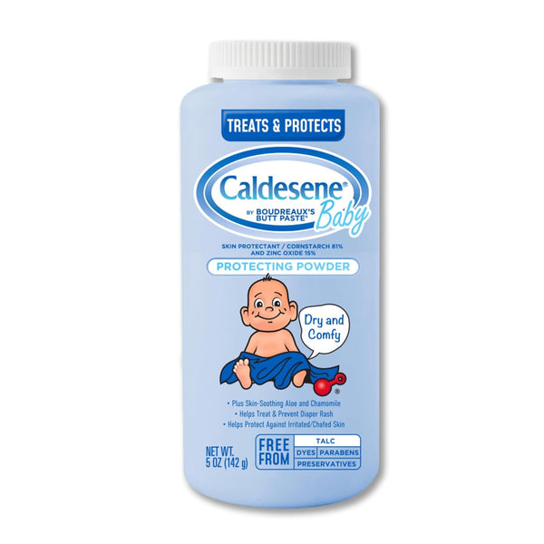 Caldesene Cornstarch Baby Powder with Zinc Oxide, Talc-Free, 5 Oz