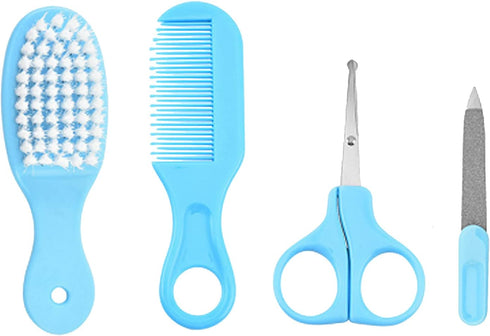 Baby Grooming Kit, Infant Safety Care Set with Hair Brush, Comb, Nail Clipper, Nasal Aspirator for Newborns