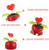 BESPORTBLE 2pcs Solar Dancing Figurines - Solar Powered Dancing Flower Heart for Car Dashboard Decoration