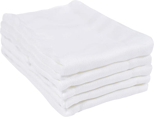 Multipack 3-Ply 10 Pack Gerber Unisex Baby Boys Girls Birdseye Prefold Cloth Diapers White