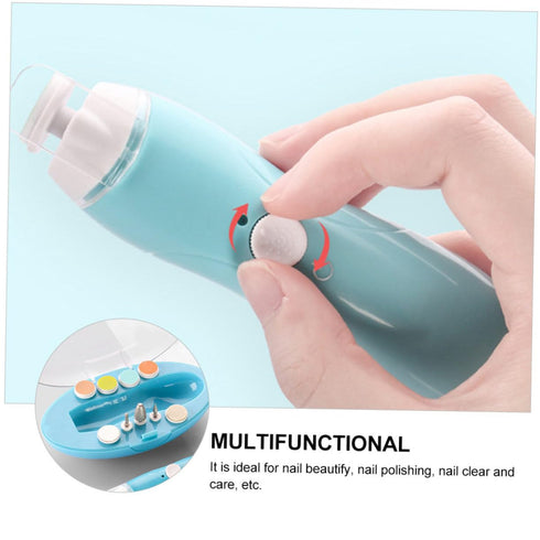 MERRYHAPY Rechargeable Electric Nail Polisher Kit for Adults Boy Girl and Pets Multifunctional Nail Grinding Machine
