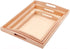 Montessori Wooden Trays with Handles - 3 Pack Small, Medium, Big Quality Wood Trays for Kids Activities, Toy Storage