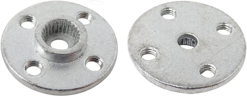 Honbay 6PCS 25T Metal Servo Arms Horn Aluminum Round Standard Servo Disc with Screw for RC Robot Boat Car Airplane