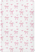 Pfrewn Crib Sheets for Boys Girls Aesthetic Pink Ribbon Bow Fitted Crib
