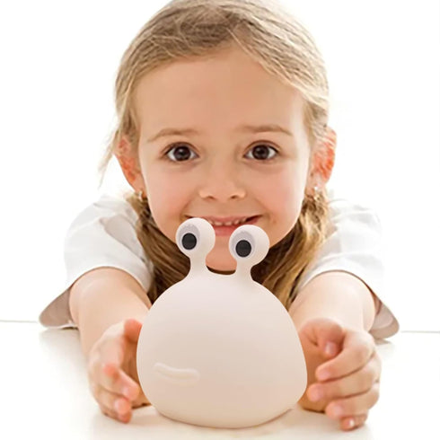 MUID Original Authentic Slug Night Light, Nursery Squishy Lamp, Cute Animal Bedside Lamp for Kids, Soft Silicone Light