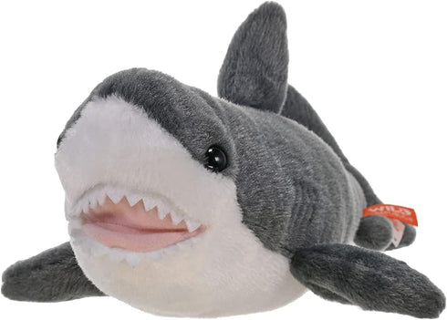Wild Republic 13 Inches Great White Shark Plush, Stuffed Animal, Plush Toy, Gifts for Kids, Cuddlekins