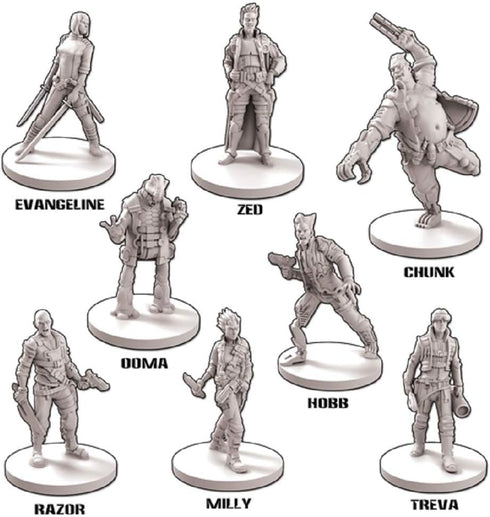 Battle Systems Core Space Shootout at Zed’s Expansion Set - Miniatures, Event Cards, Modular 3D Terrain
