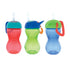 Nuby No-Spill Clik-It Flexi Straw Sippy Cup, 10 oz, 3-Pack, Baby Sippy Cup for 6+ Month Old, Red/Green/Blue