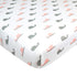 American Baby Company 2 Pack 100% Natural Cotton Fitted Mini Crib Sheets, Soft & Breathable, Pink Whale
